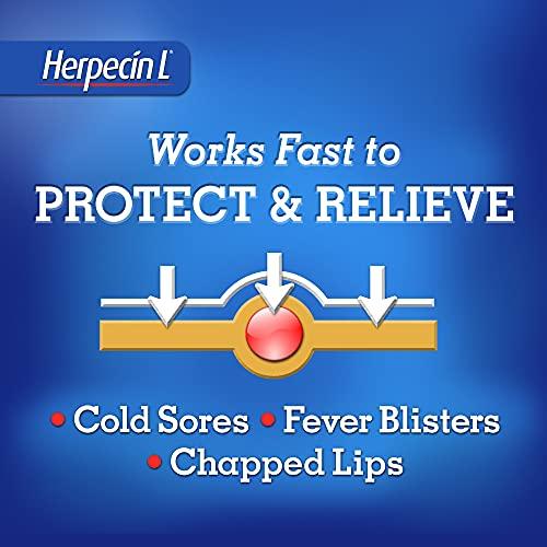 Herpecin-L Herpecin L Lip Balm Stick 30 SPF 0.1 Ounce Tube Cold Sore Sun & Fever Blisters and Chapped Lips Relief Lip Balm with SPF30 and Lysine (Pack of 2)