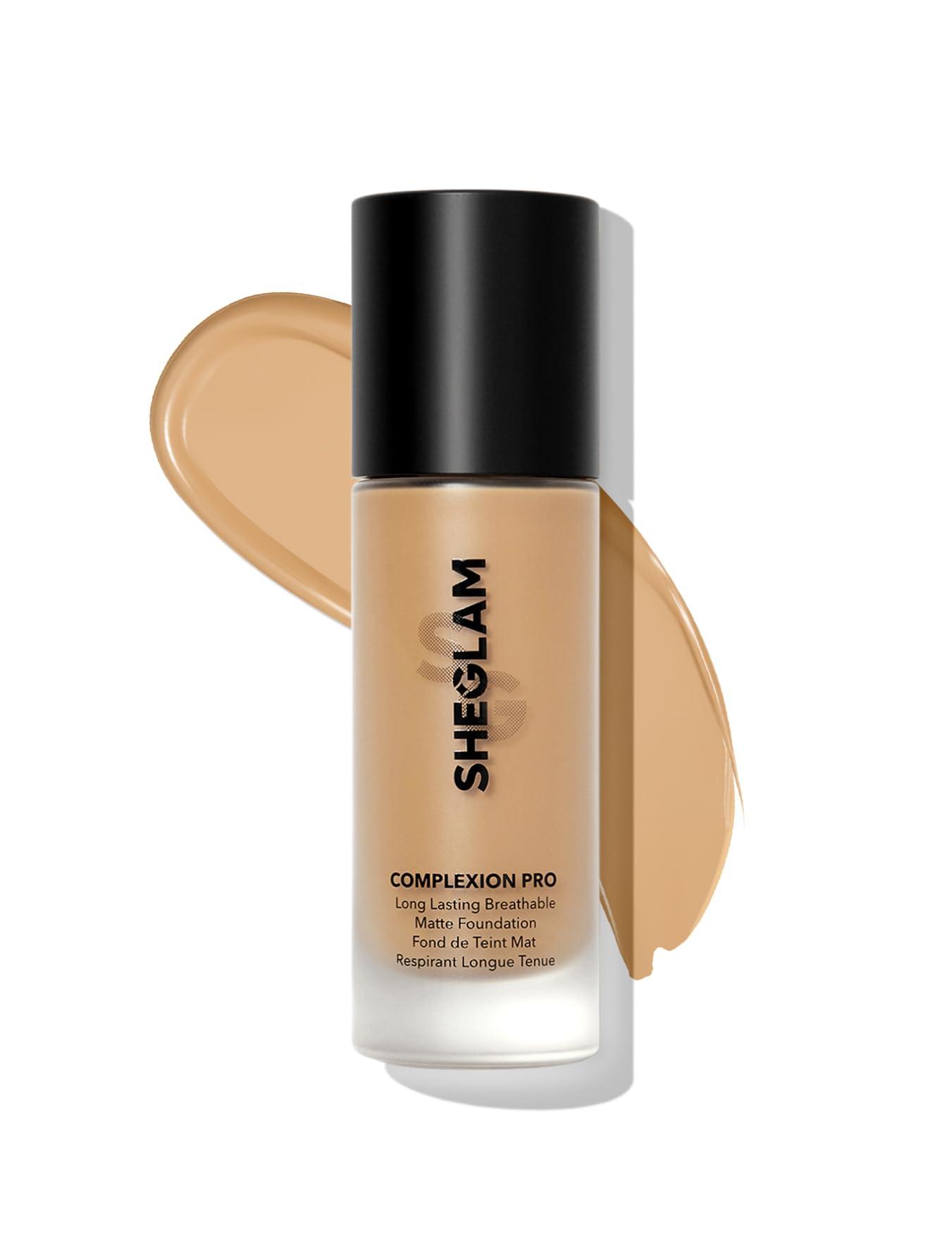 SHEGLAM SHEGLAM Full Coverage Foundation Makeup Long Lasting Waterproof Matte Dewy Liquid Foundation - Caramel
