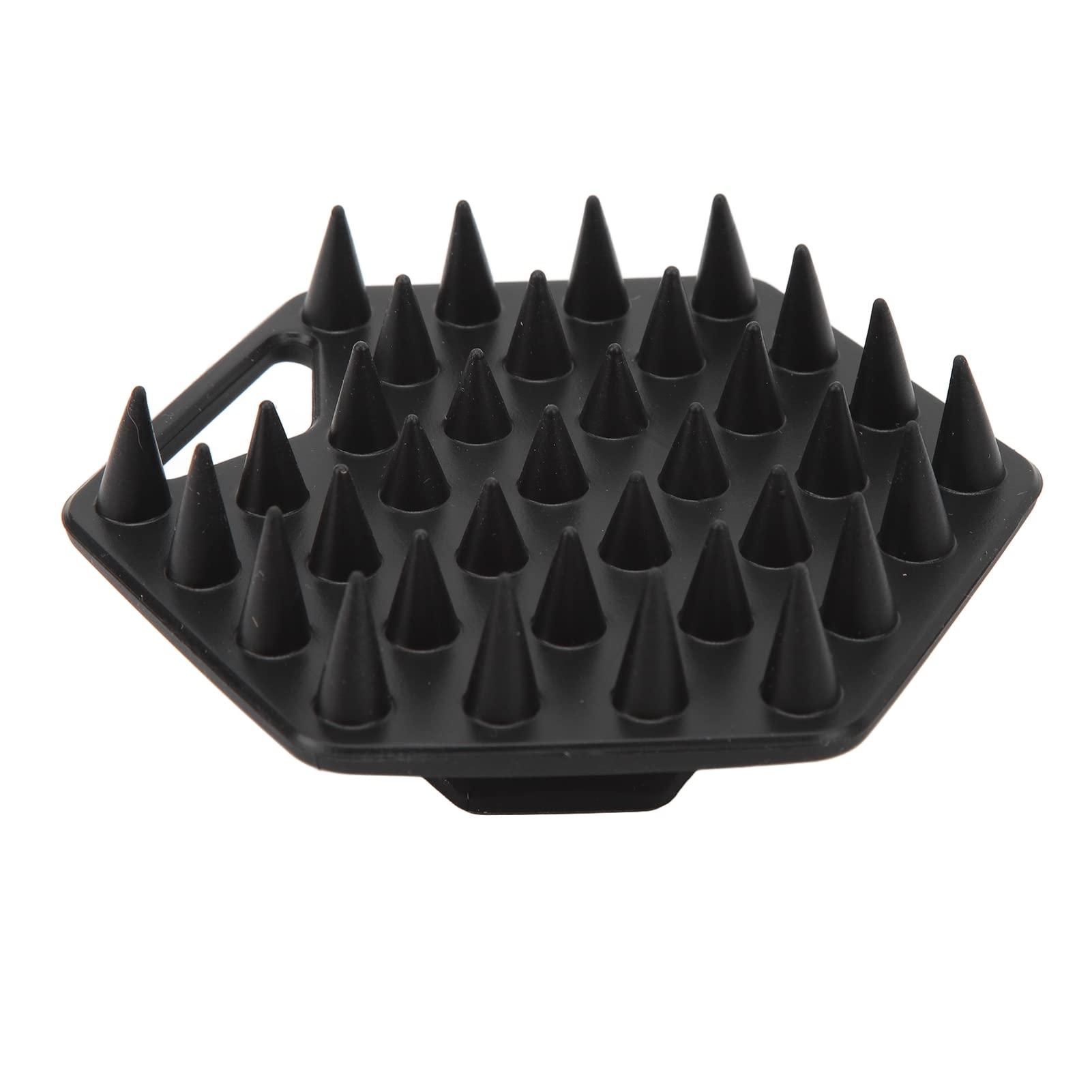 Diydeg Silicone Beard Scrubber for Men, Facial Hair Exfoliator & Brush, Deep Cleans, Unclogs Pores, Promotes & Removes Beardruff, Face Scrubber Exfoliator Face Brush (Black)