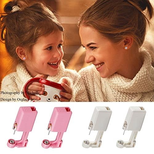 Orglace Orglace Ear Piercing Kit Disposable Self Ear Piercing Kit Safety 4 Pack Ear Piercing Gun Kit Tool with 5mm Earring Studs