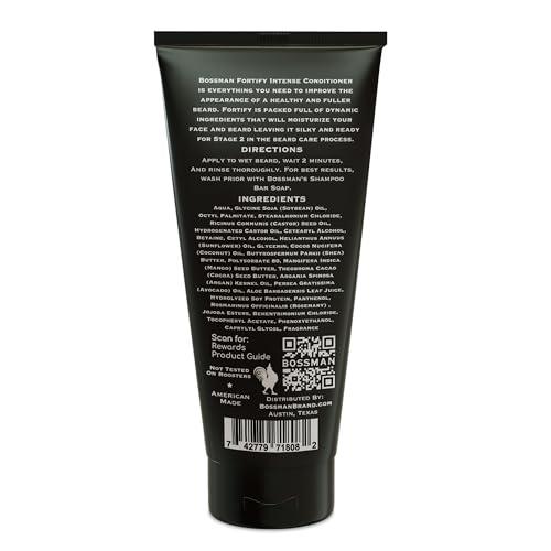 Bossman Bossman Big Boss Beard Care Kit for Men - 7 Piece Beard Grooming Kit with Jelly Beard Oil, Beard Conditioner, Beard Balm, MUDstache Wax, Bar Soap, Metal Comb, Brush - Mustache Kit (Vetiver X)