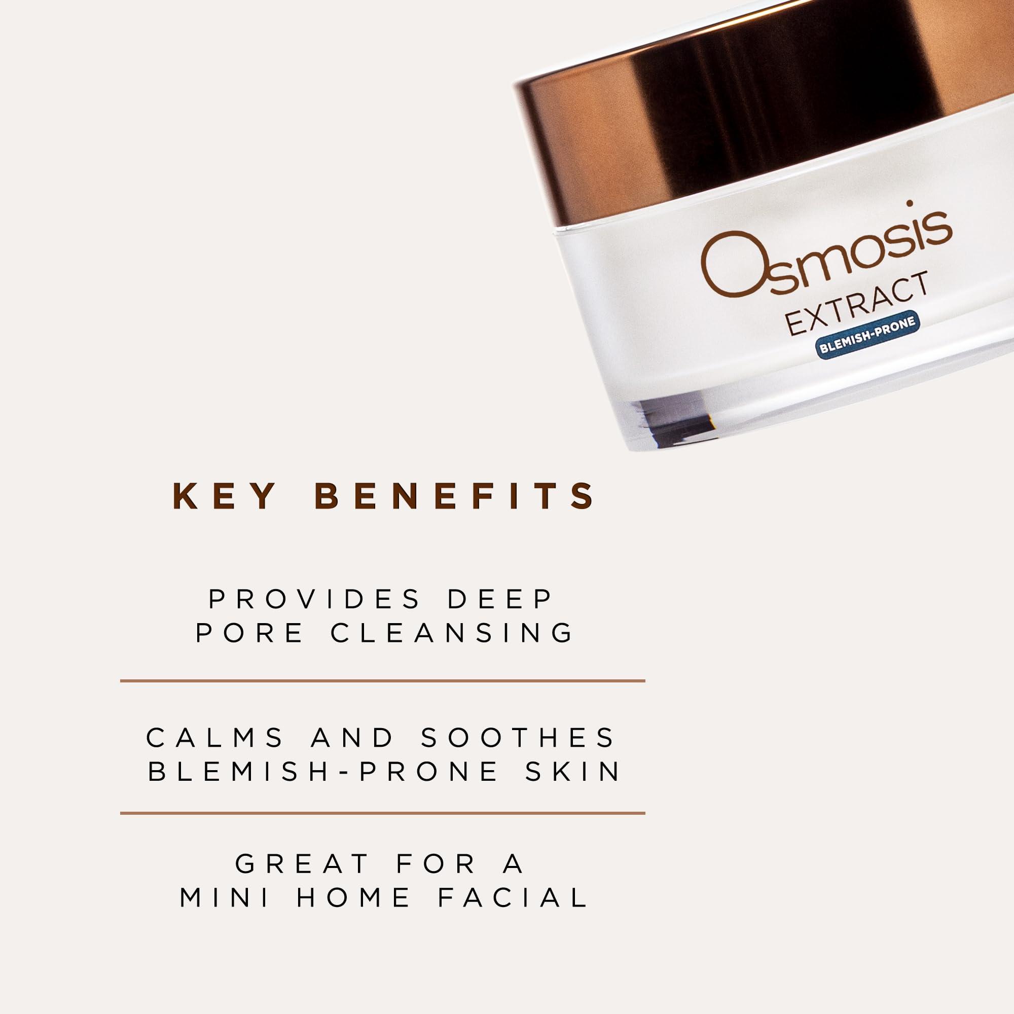 OSMOSIS OSMOSIS EXTRACT Charcoal Mask, Purifying Facial Mask, Refine, Removes Oil & Impurities, For Acne Blemish-Prone Skin, 1 Oz