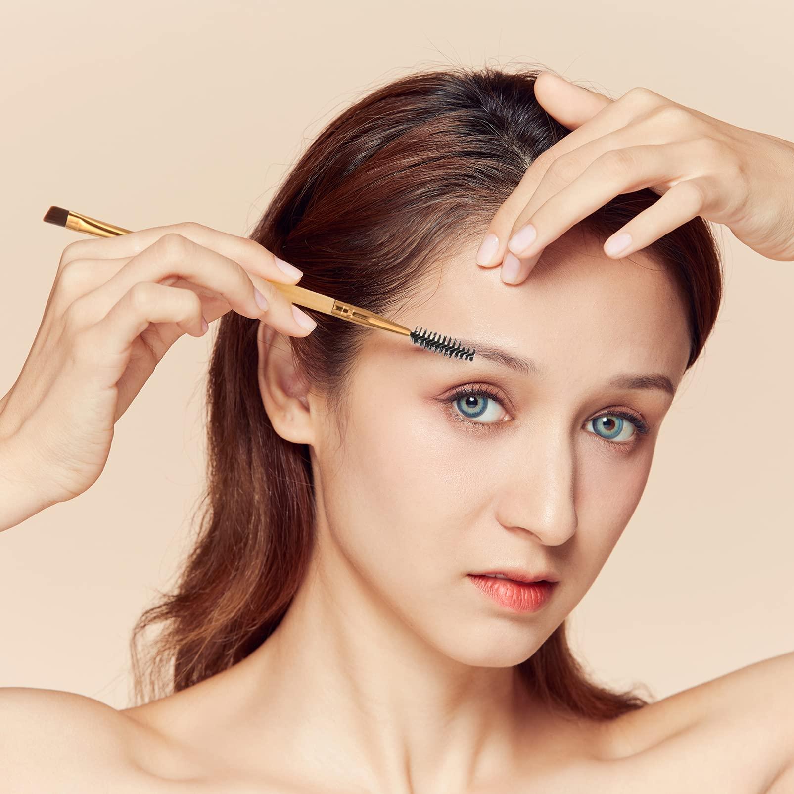 WOONEKY WOONEKY 6Pcs Women's Makeup Brushes Angled Spoolie Eyebrow Tools for Lovers