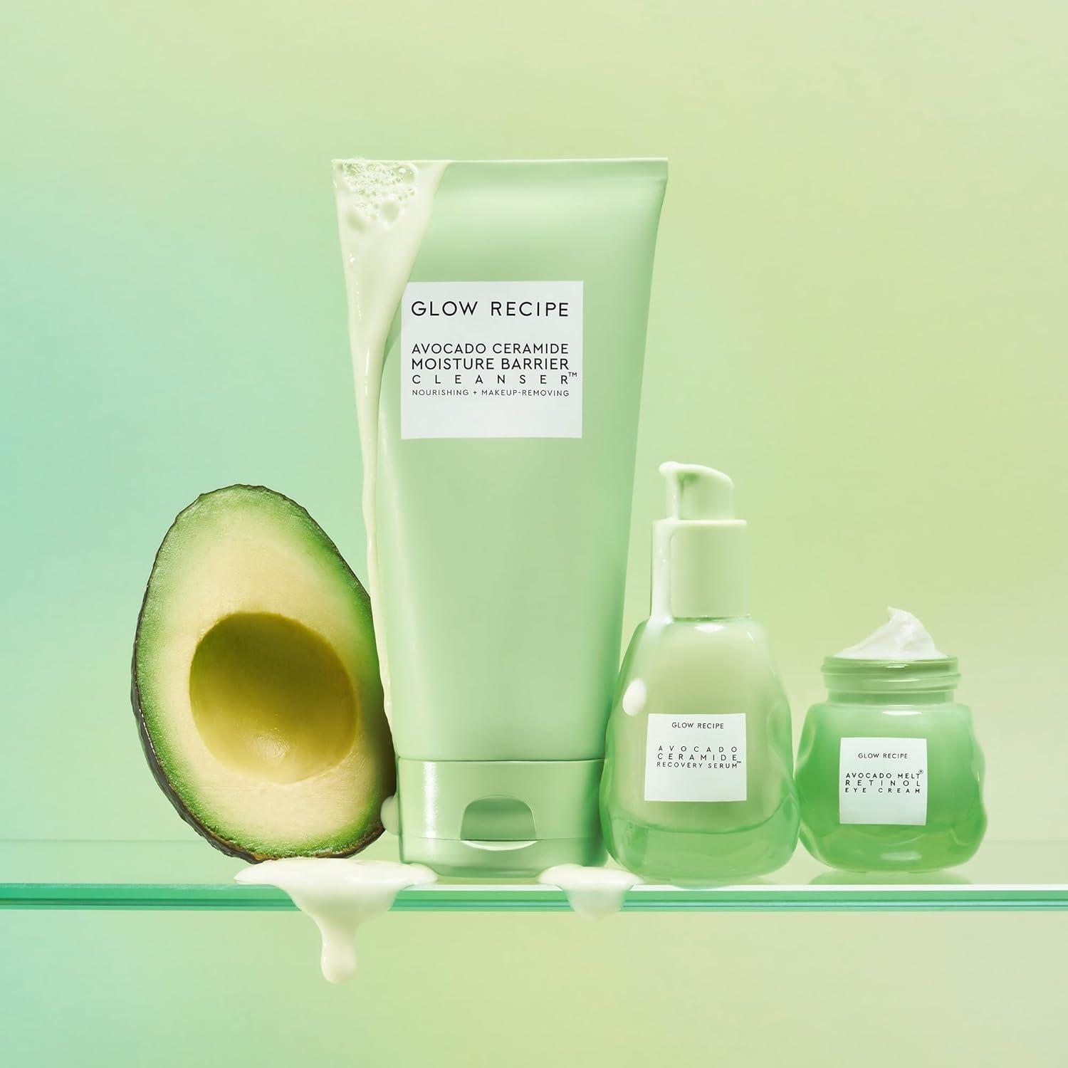 Glow Recipe Glow Recipe Brighten + Soothe Duo - Watermelon Glow Niacinamide Dew Drops (40ml) Highlighting Serum + Avocado Ceramide Recovery Serum (30ml) to Reduce Look of Redness, Uneven Tone, and Dark Spots