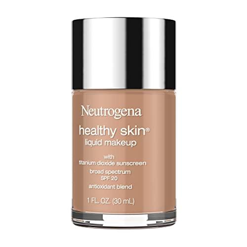 Neutrogena Neutrogena Healthy Skin Liquid Makeup Foundation, Broad Spectrum SPF 20 Sunscreen, Lightweight & Flawless Coverage Foundation with Antioxidant Vitamin E & Feverfew, 135 Chestnut, 1 fl. oz