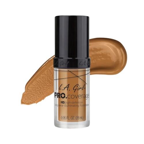 L.A. Girl L.A. Girl Pro Coverage Liquid Foundation, Bronze, 0.95 Fl Oz