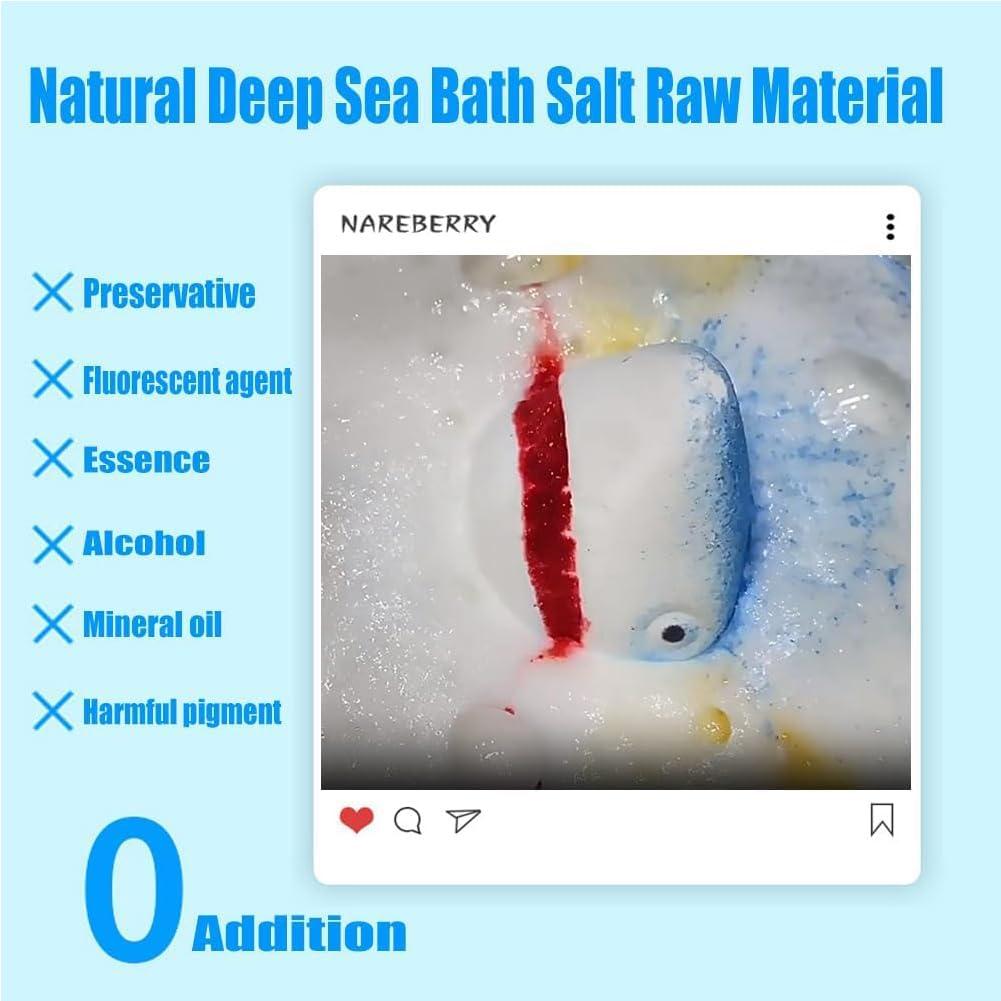 DENGWANG Jaws Bath Bomb, Shark Bath Bomb, Shark Attack Bath Bomb, Shark Blood Bath Bomb, Funny Rainbow Bubble Bath Bombs Kit for Kids (3pc)