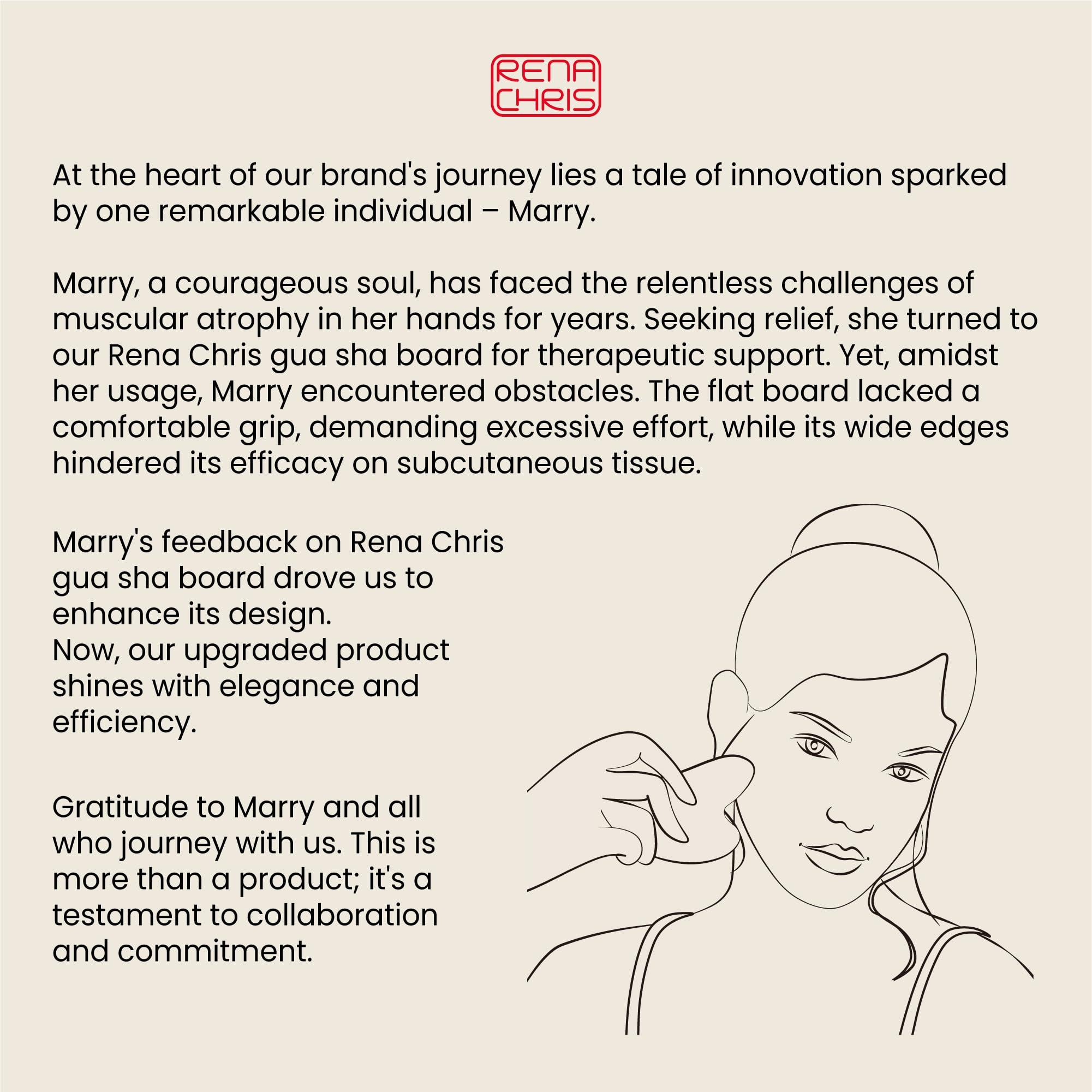 Rena Chris Rena Chris Gua Sha Facial Tools-Fuller, Ergonomic Black Obsidian Jade Gua Sha Stone for Face Massage,Jawline Sculpting and Puffiness Reducing,Skin Care Massager(Black)