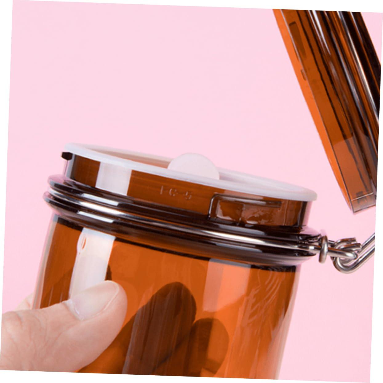 Hemoton Hemoton 5pcs Cosmetic Bottle Makeup Containers Empty Lotion Jars Small Sample Containers with Lids Lotion Storage Container Multifunction Sealed Jar Travel Bottles Stainless Steel Brown