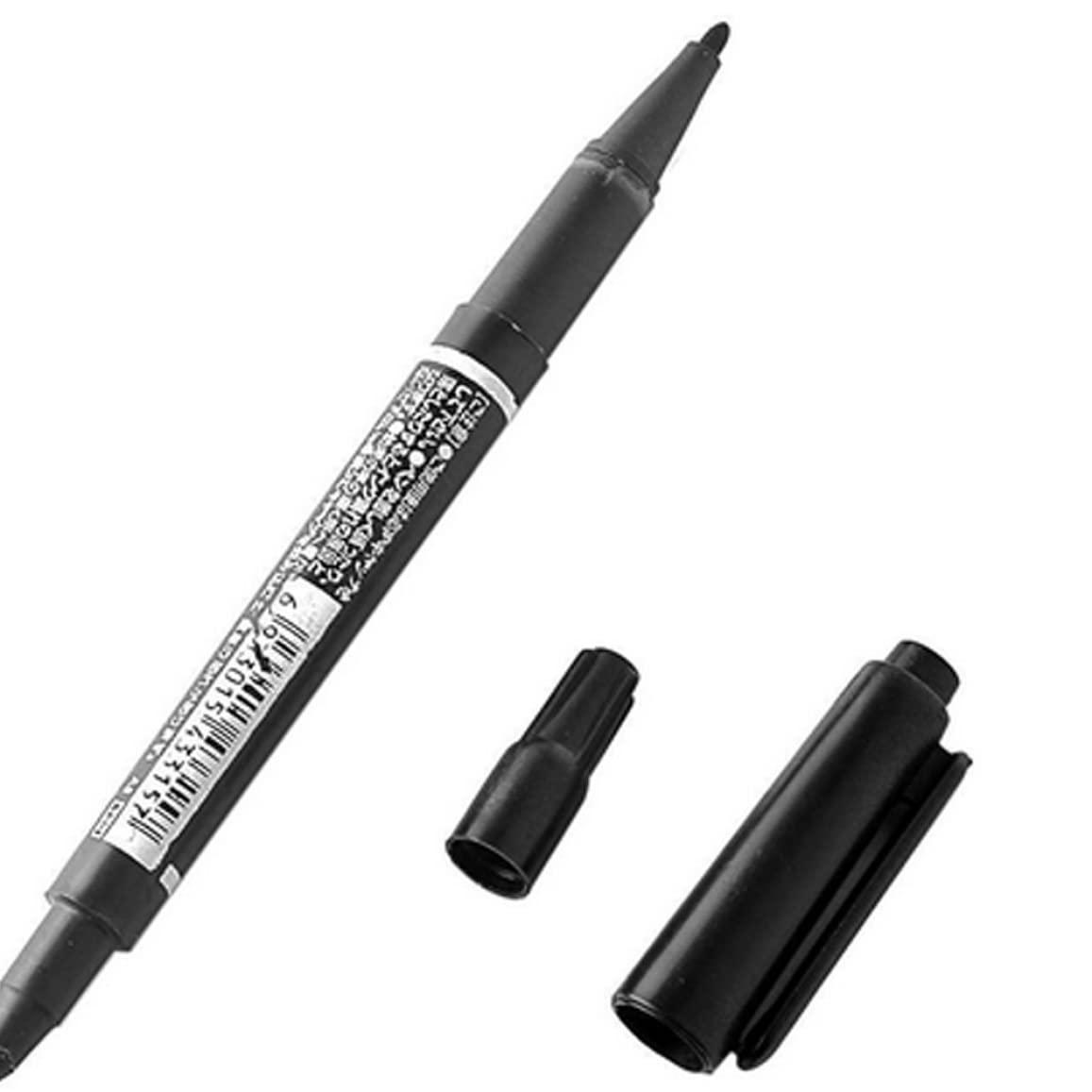 AEIOFU 10Packs Professional Body Art Pens Temporary Tattoo Marker Skin Marker Positioning Pen Permanent Makeup Body Art Beauty Tool(Black) Semi Permanent Tattoos Temporary Tattoo Pen