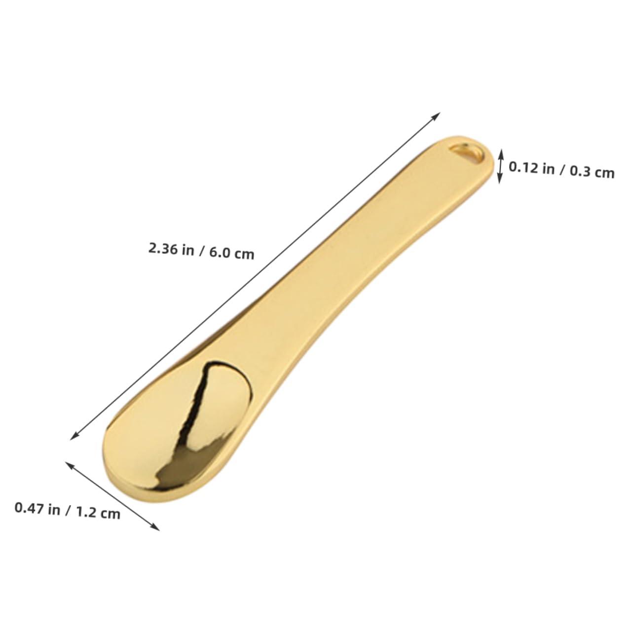 Gatuida Gatuida Cosmetic Spatula Makeup Scoop Spoons 3 Pack Face Cream Spatula Skincare Beauty Tool Cream Applicator Women\'s Cosmetics Spoon Zinc Alloy Makeup Spatulas