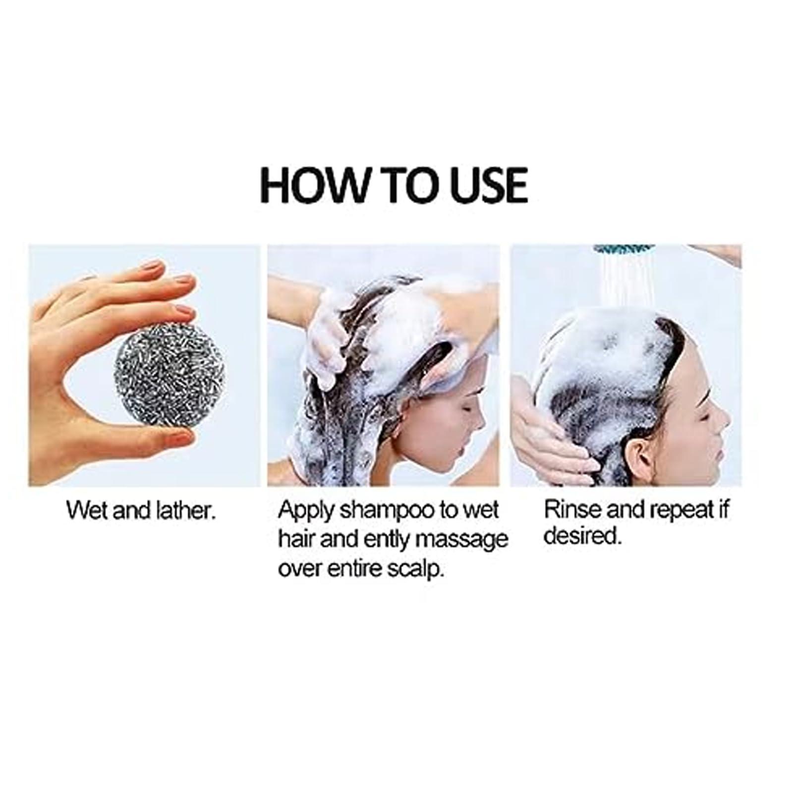 Maidlure Maidlure Hair Reverse Bar, Organic Bamboo Charcoal Shampoo Soap, Hair Darkening Shampoo Bar (2 pcs)