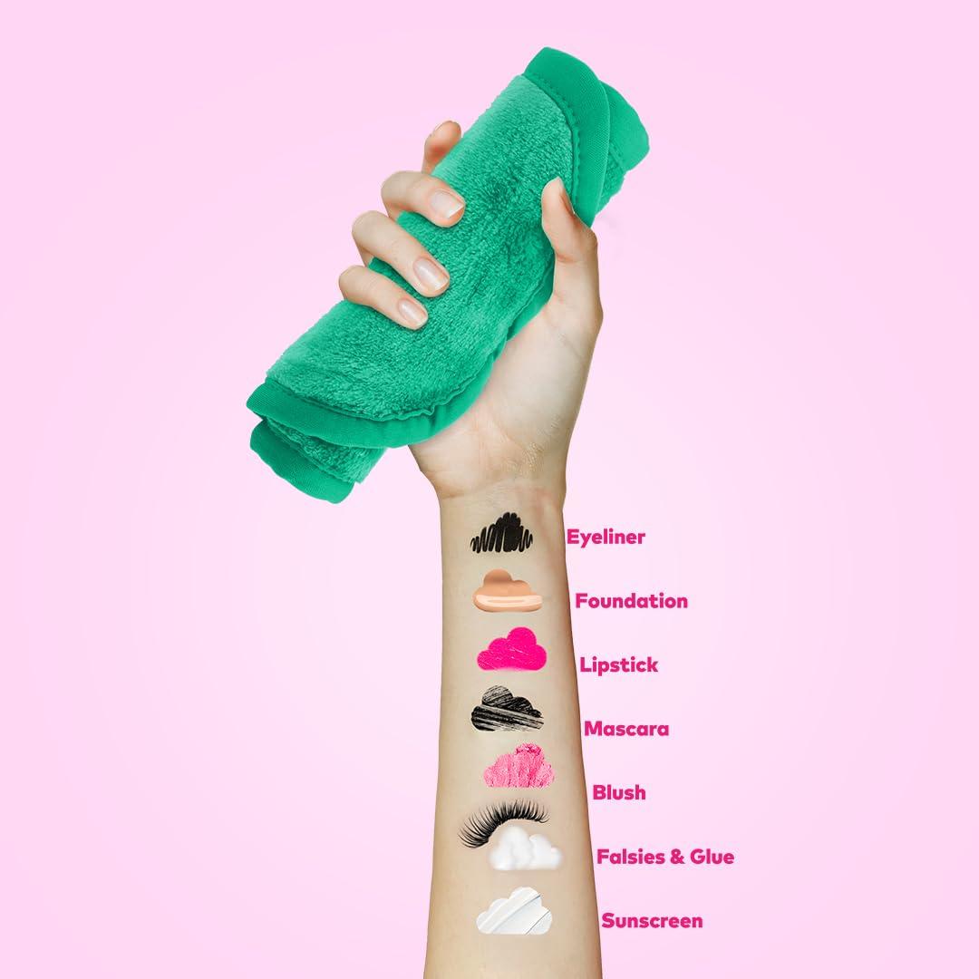 Makeup Eraser The Original MakeUp Eraser PRO, Effortlessly Remove All Makeup Using Only Water, Including Waterproof Mascara, Eyeliner, Foundation, Lipstick, Sunscreen, and More! Green, 1ct.