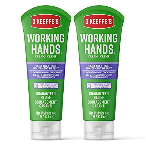 O'Keeffe's O'Keeffe's Working Hands Night Treatment Hand Cream, 7 oz Tube, (Pack of 2)