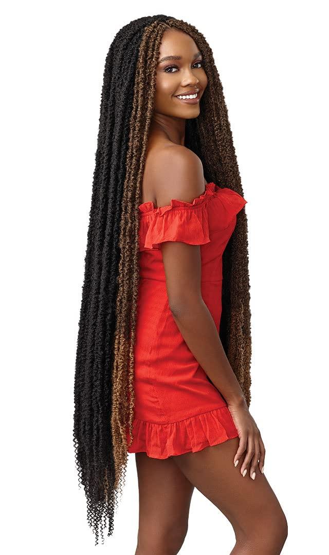 Outre Outre Synthetic X-PRESSION Braiding TWISTED UP BONITA INFINITY LOCS 40'' (Color:2T1B/30, Pack of 5)