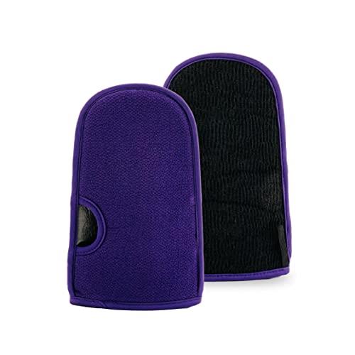 Fake Bake Fake Bake In The Buff Exfoliating Mitt - Washable Reusable Self Tanner Lotion, Spray or Foam Prep Glove for Buffed Tan-Ready Skin - Dead Skin Remover, Buffer, Smoother - 1 Professional Mitt