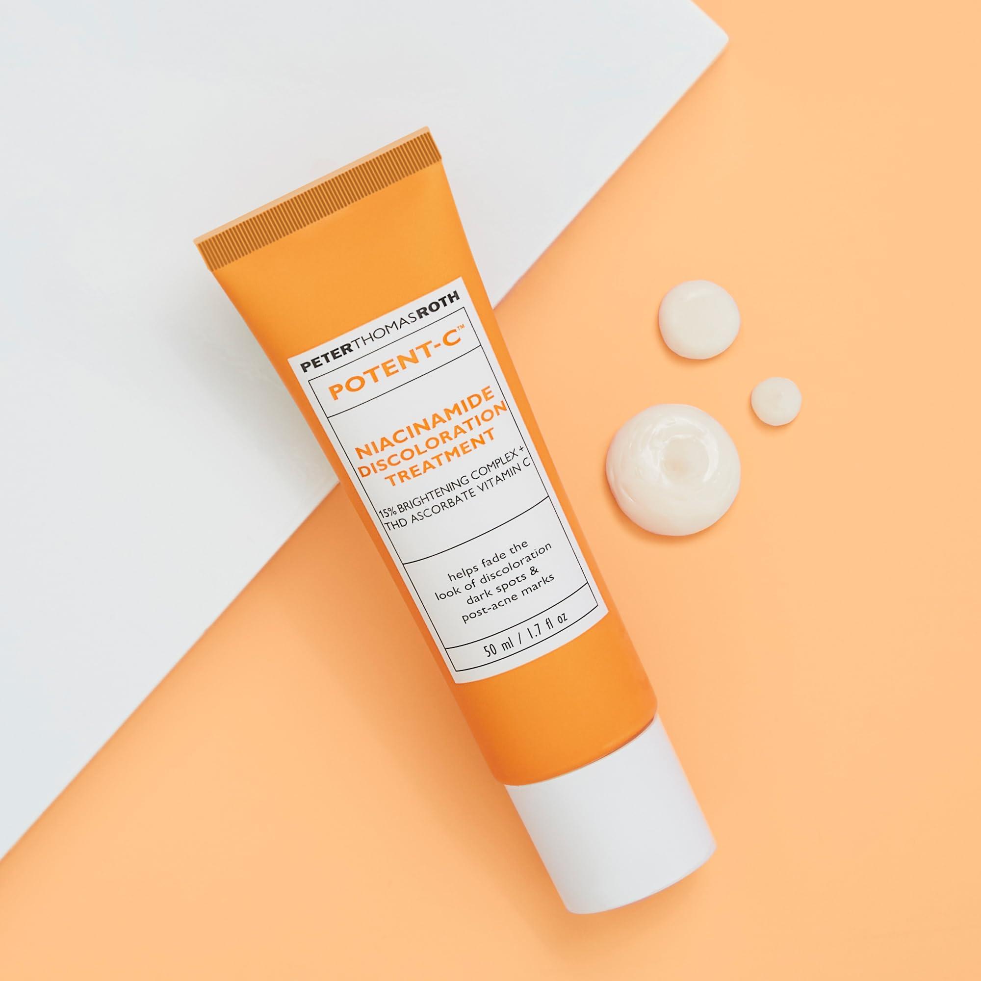 Peter Thomas Roth Peter Thomas Roth | Potent-C Niacinamide Discoloration Treatment for Discoloration, Dark Spots and Post-Acne Marks, Intensive Brightening Treatment with Vitamin C and Niacinamide