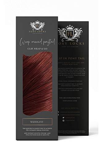 Foxy Locks Foxy Locks Mahogany - Wrap Ponytail Clip In Hair Extensions 12 / 16 / 22 / 26 INCH 22" |130g