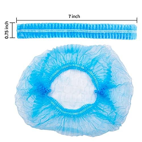 CLRBEATTY Disposable Hair Net,21”Bouffant Caps Hair Head Cover Nets,Bouffant Hair Nets,Protective Caps Elastic Dust Cap(100 Pack-Black)