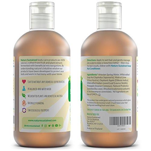 Nature Sustained Nature Sustained Pure, Sensitive Skin Shampoo & Conditioner Raw Probiotic Plant Formula (pH Balanced) for Sensitive Skin & Dry Hair - (9 Oz. Bottles) (Original, 2-Pack)