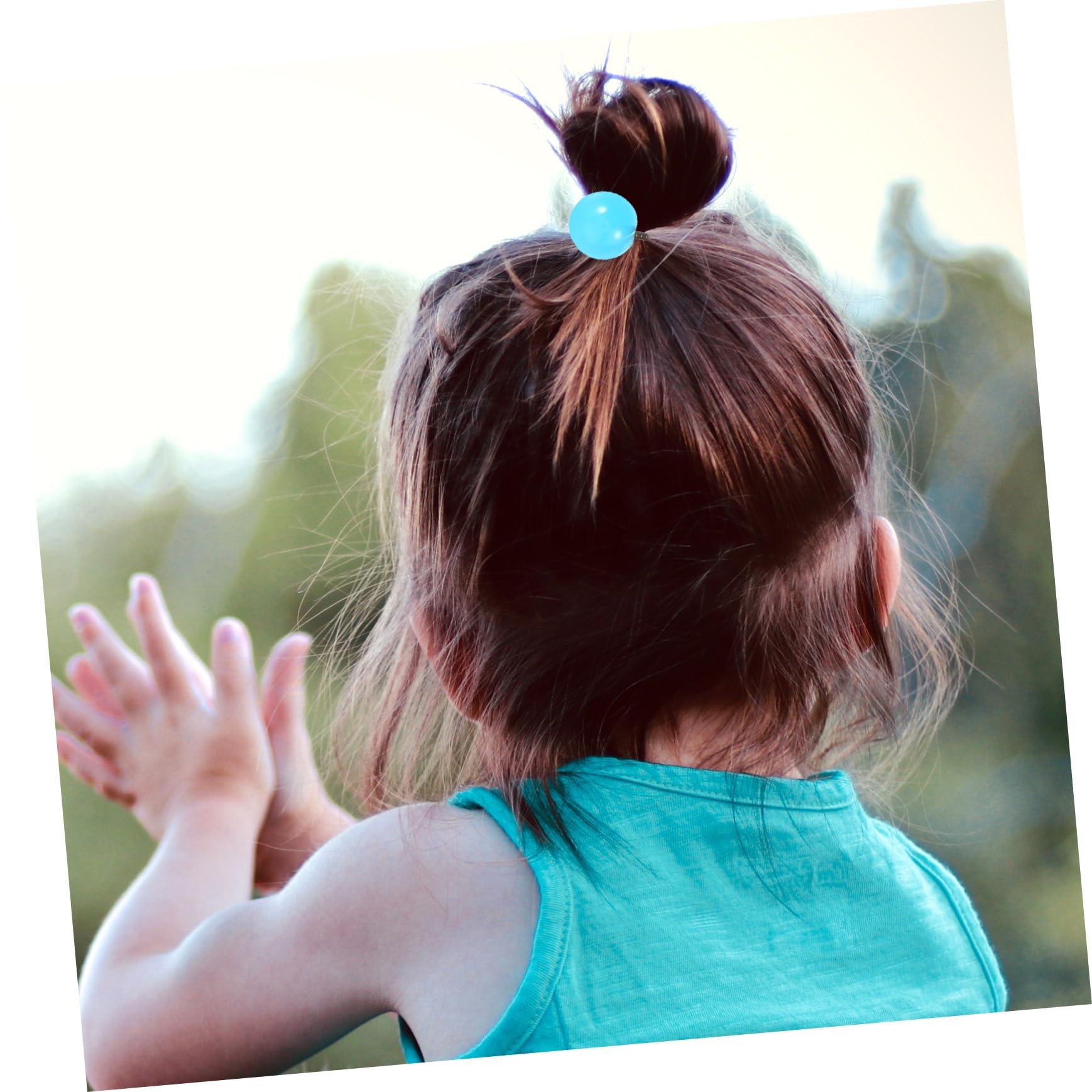 Gogogmee Gogogmee 24 Pcs Hair Ties Bracelets Plastic Hair Ties Colorful Hair Ties with Balls Stretchy Hair Ties