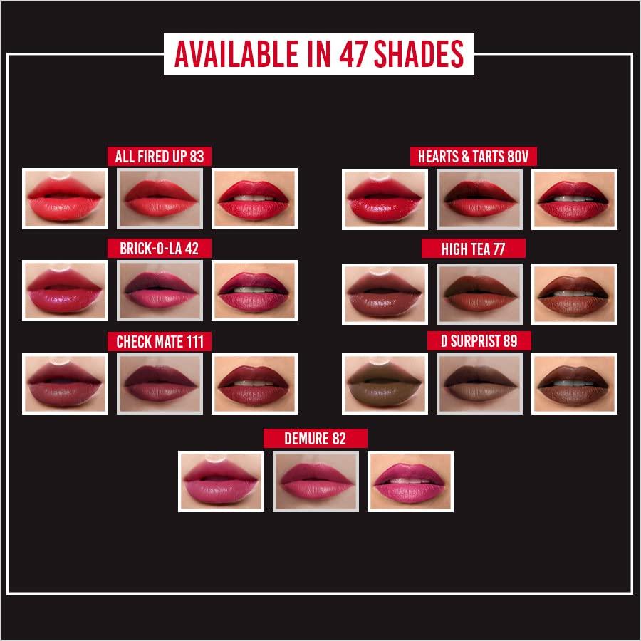 Colorbar Colorbar Velvet Matt Lipstick, Over the Top 1, 4.2g