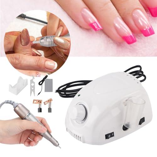 BROLEO BROLEO Nail File Machine, Nail Drill Ergonomic Handle 35000RPM Controllable for Home for Nail Salon (US Plug 110V)