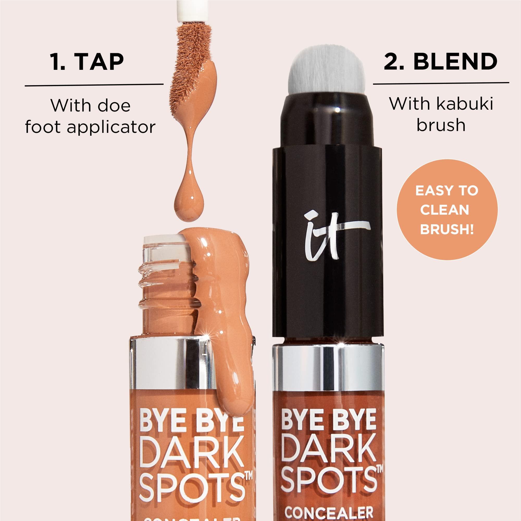 IT Cosmetics IT Cosmetics Bye Bye Dark Spots Concealer + Brightening Serum 2% Niacinamide, Hyaluronic Acid & Caffeine - Medium Coverage, Natural Finish, All Skin Types 12 Fair Warm, 0.22 fl. oz