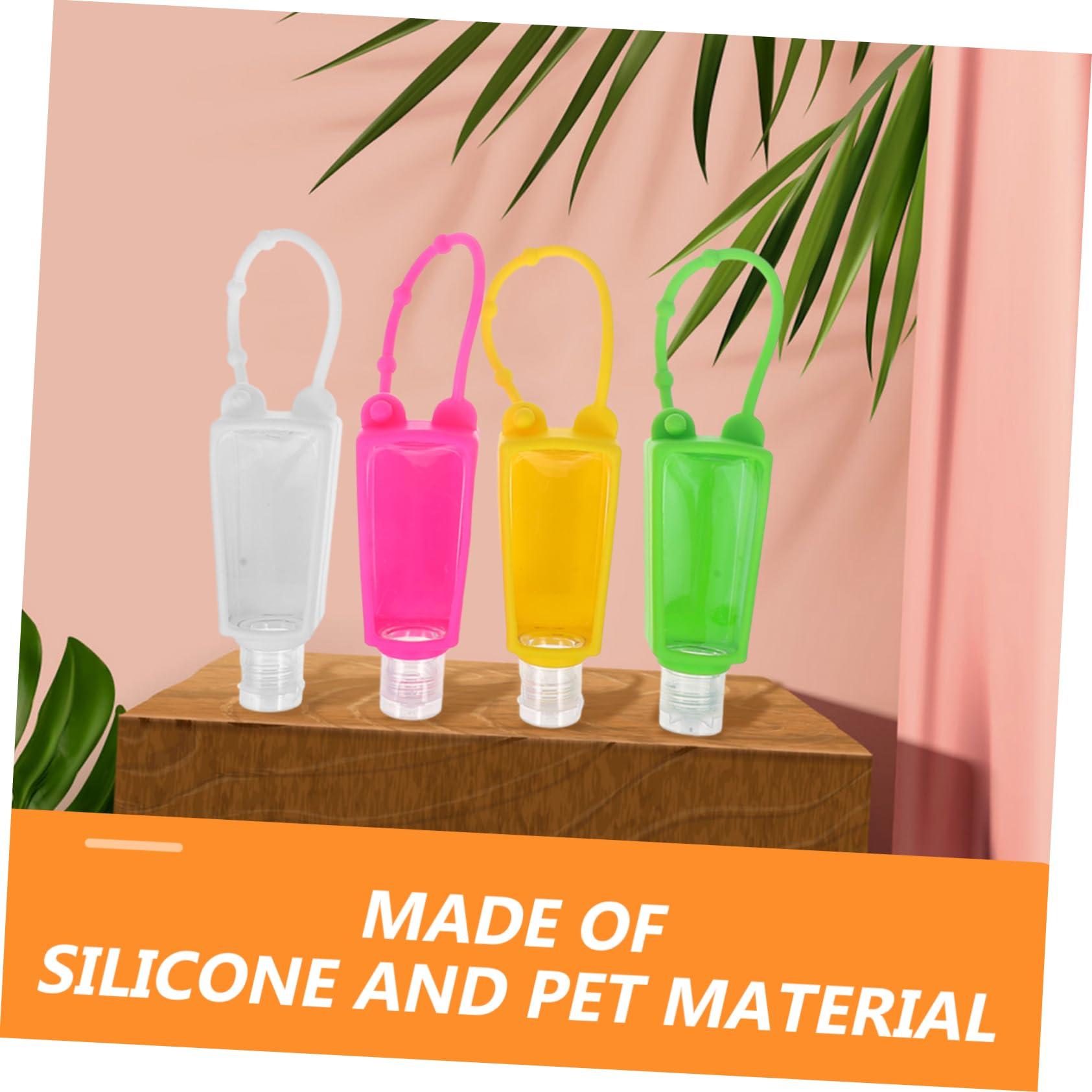 Baluue Baluue 20pcs Portable Bottle Keychain Empty Squeeze Bottle Hand s Anitizer Holder Travel Bottle Squeeze Bottles for Shampoo Essential Oil Holder Shampoo Container Empty Hand Case The Pet