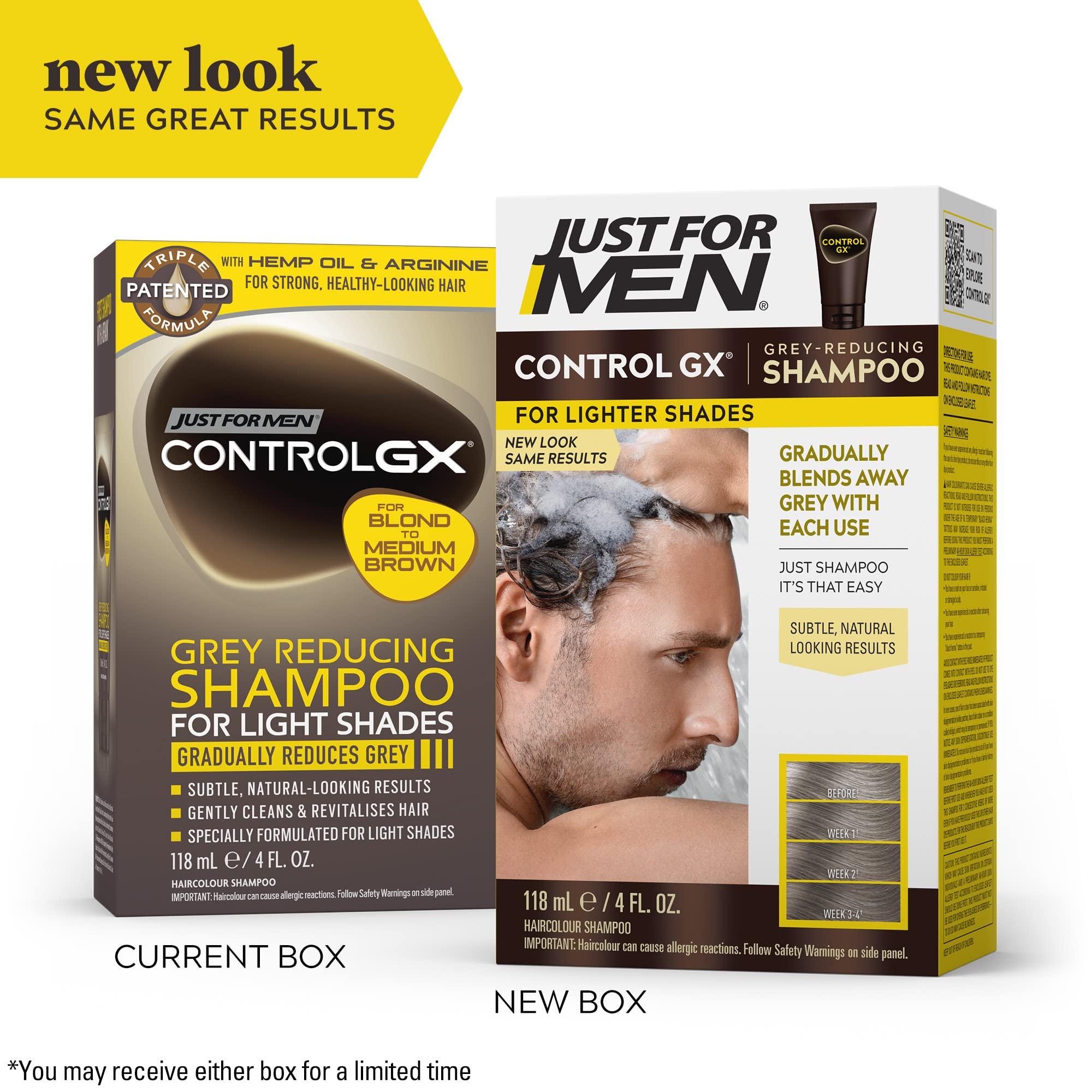 Just for Men Just for Men Control GX Grey Reducing Shampoo for Lighter Shades of Hair & Shampoo-In Color (Formerly Original Formula)
