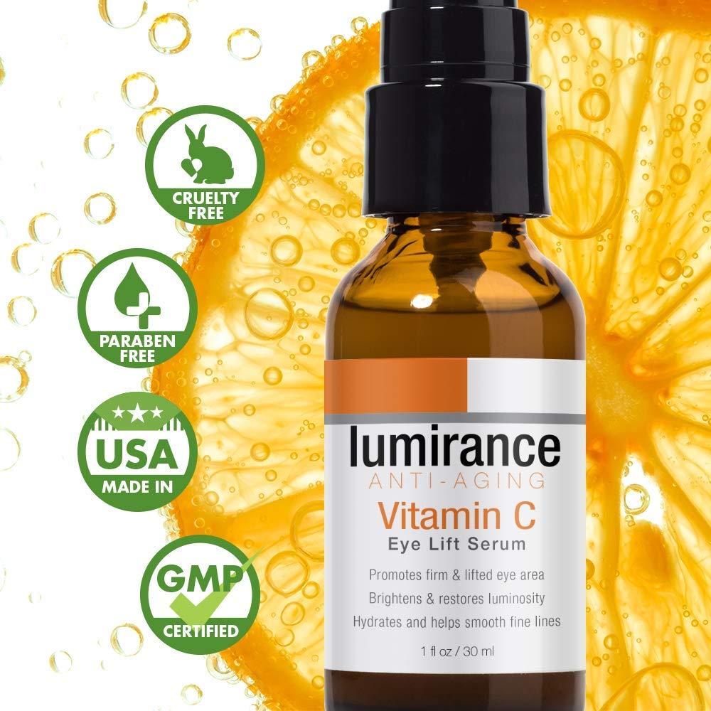 Lumirance Lumirance Vitamin C Eye Lift Serum, Minimizes the Look of Wrinkles and Crows Feet, Helps with Firming and Dark Circles, 30ml/1 fl oz
