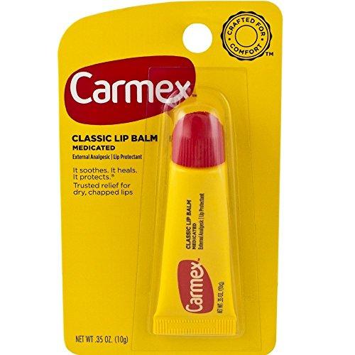 Carmex Carmex Classic Medicated Lip Balm, 0.35 Ounces each (Pack of 5)
