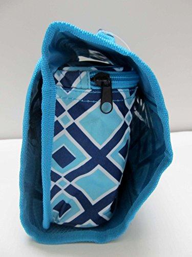 Chinoxia Cosmetic Organizer Travel Makeup Organizer Cosmetic Bag (Diamond Blue)