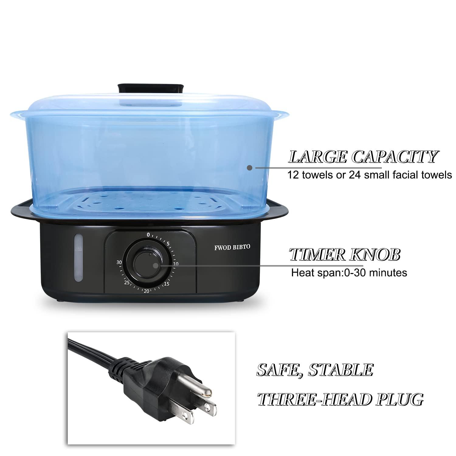 FWOD BIBTO Towel Steamer, Towel Steamer for Facials, 8L Hot Towel Warmer for Facial Towels, Hot Towel Steamer for Salon, SPA and Beauty Use