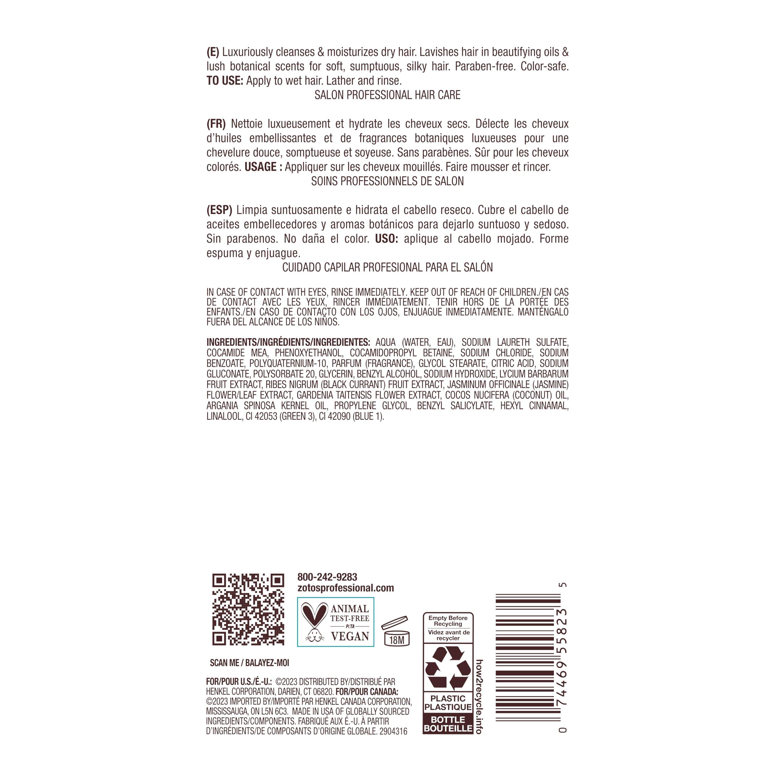 Bain de Terre Bain de Terre Jasmine Moisturizing Shampoo, Luxurious Hydration for Dry Hair with Argan & Monoi Oils, Paraben-Free, Color-Safe, Vegan, 33.8 Fl Oz