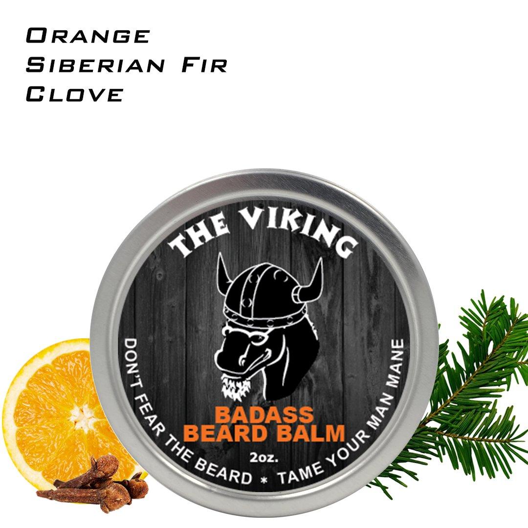 Badass Beard Care Badass Beard Care Balm For Men - The Viking Scent, 2 Ounce - All Natural Ingredients, Keeps Beard and Mustache Full, Soft and Healthy