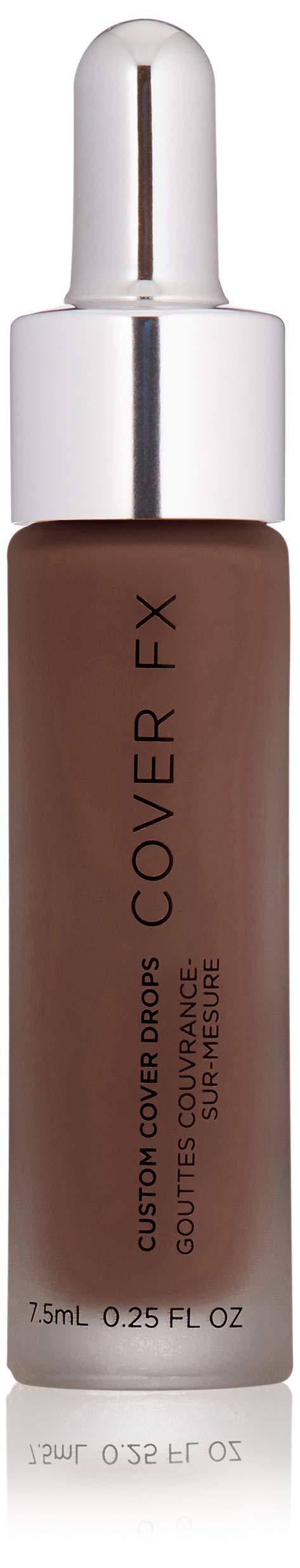 Cover FX COVER FX Custom Cover Drops, Multi-Use Shade-Adjusting Liquid Foundation and Concealer Makeup, Vegan & Cruelty-Free Lightweight Skin Enhancer, 0.25 Fl Oz, P Deep 5