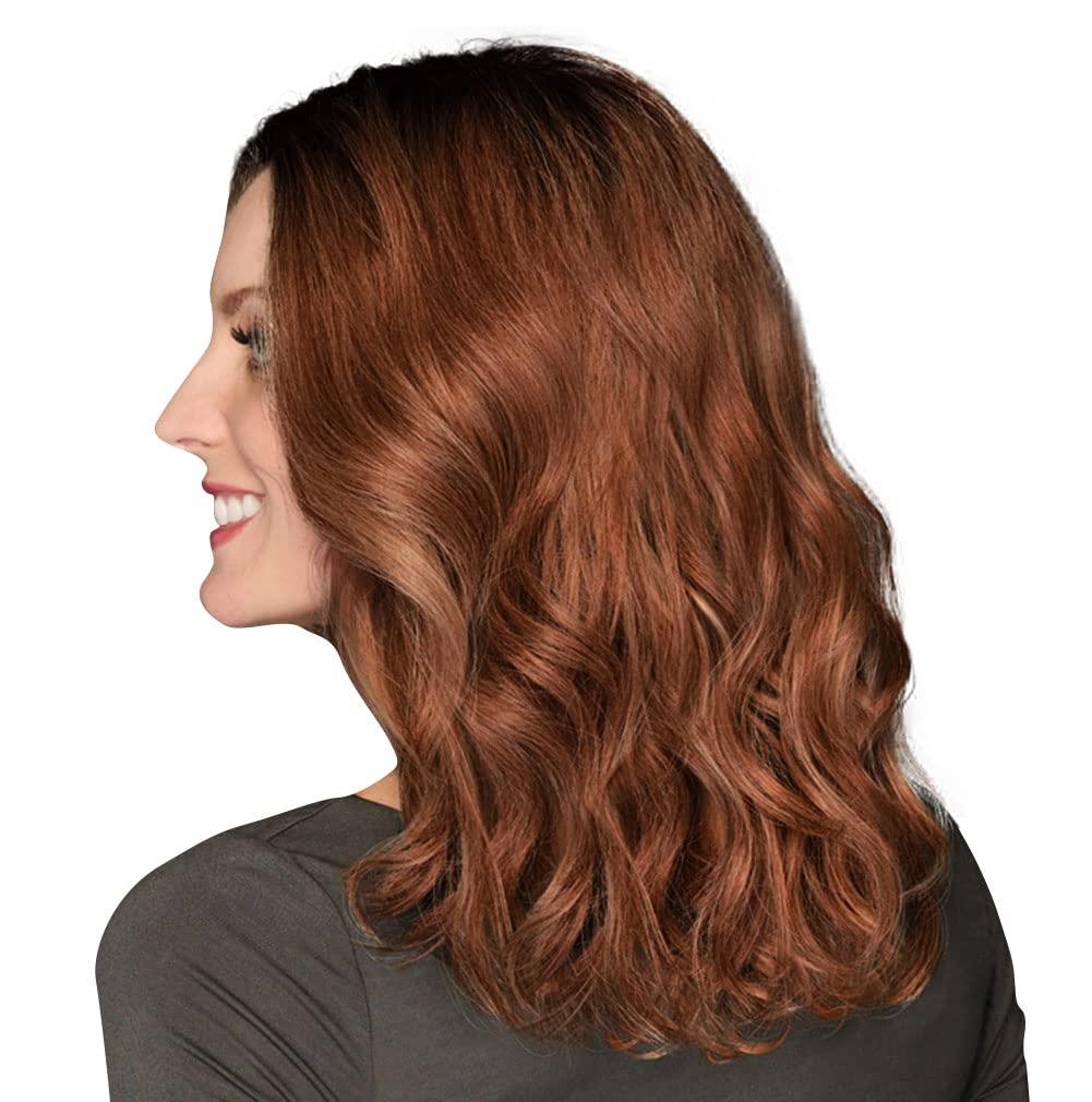 Raquel Welch Raquel Welch 14 Inch Wavy Top Billing Top-of-The-Head Hair Topper Wig, RL29/33SS Iced Pumpkin Spice