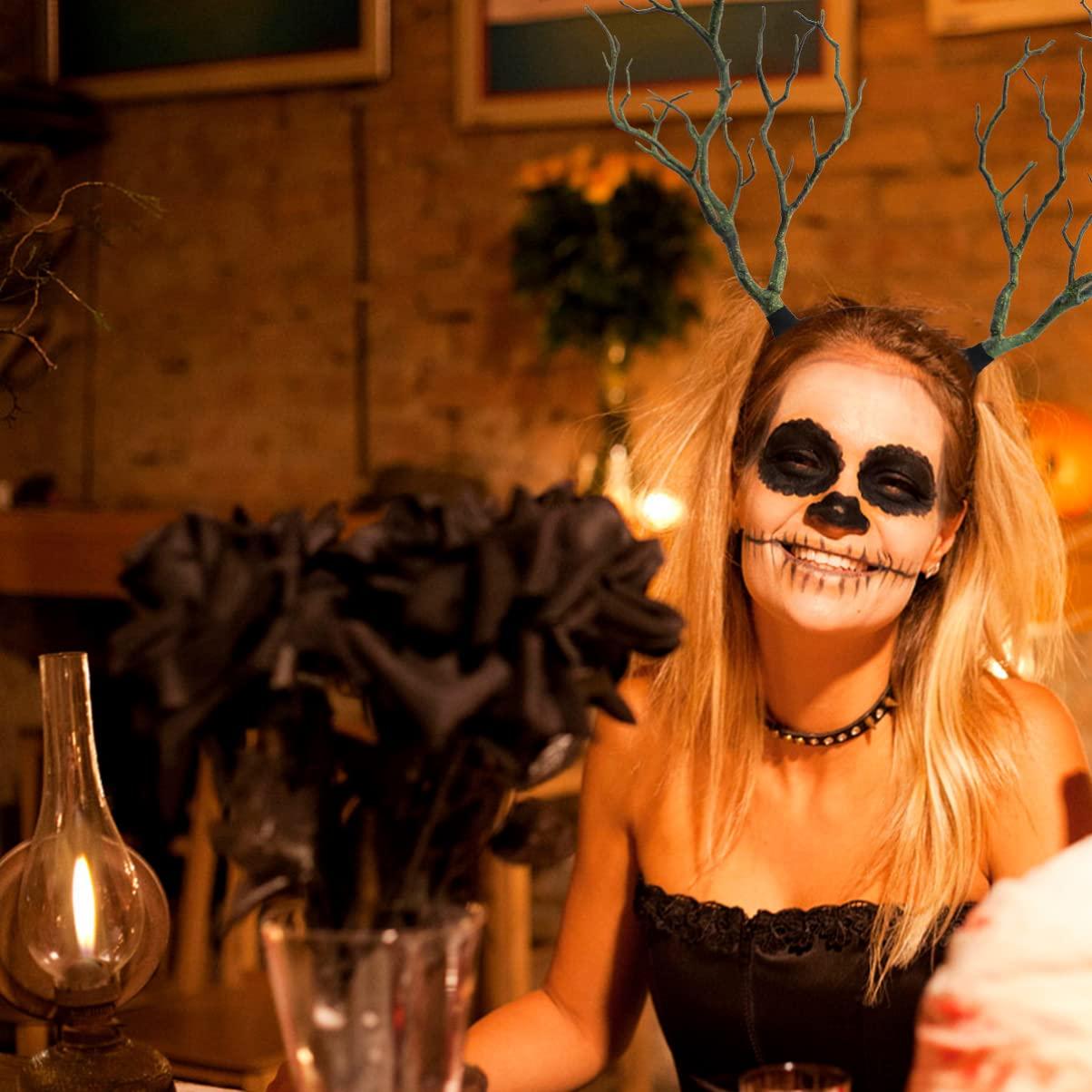 Beaupretty Beaupretty Antler Headband, Simulate Tree Branch Hair Band Forest Elk Horn Headpiece for Halloween Christmas Cosplay Party