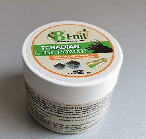 B'Enit TCHADIAN CHEBE POWDER (80g); The Best Ayurvedic Herbs for Natural Hair Growth THAT keeps the hair moisturized AND stops it from breaking