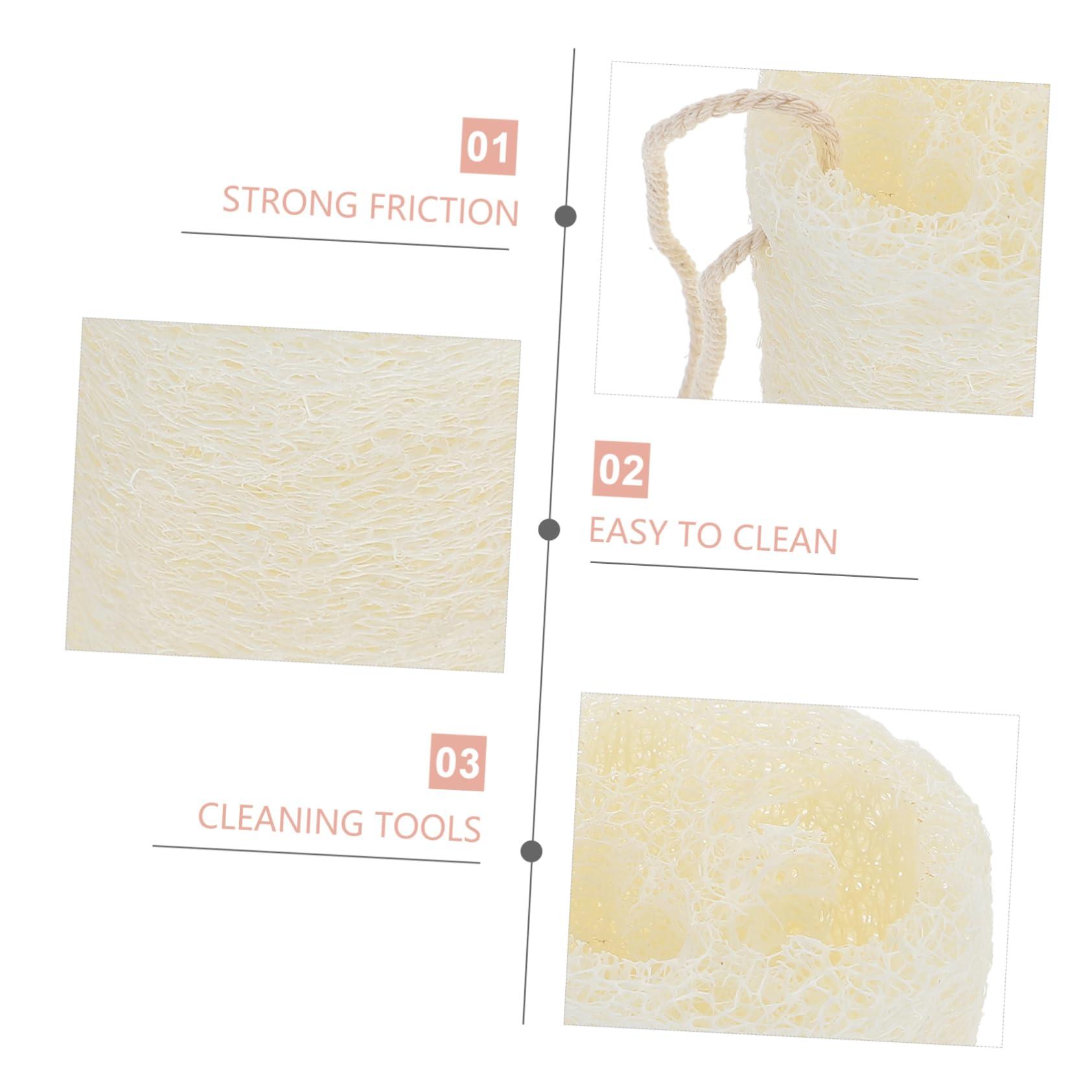 SOESFOUFU SOESFOUFU Loofah Sponges 3 Pack Natural Loofah Dish Sponge Non-Slip Handmade Versatile for Bath Kitchen Use