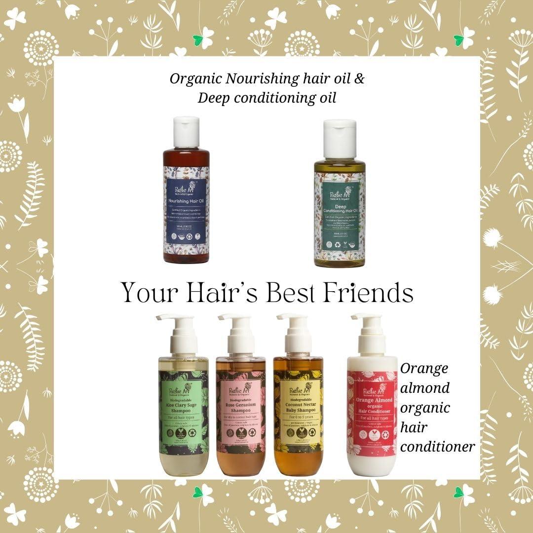 Rustic Art Rustic Art Biodegradable Shampoo | SLS & Paraben Free (Aloe Clary Sage Shampoo)