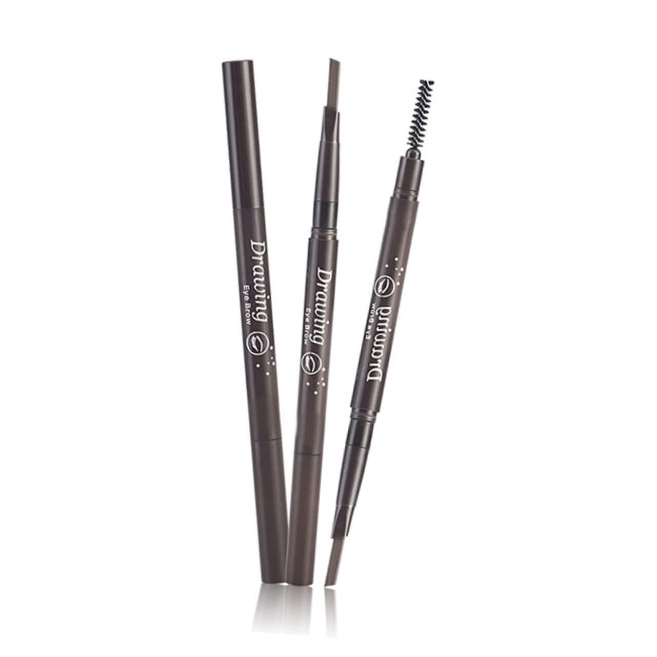 MERRYHAPY MERRYHAPY 2 1 Eyebrow Pencil Waterproof Brow Brush Waterproof Brow Pencil Double Headed Eyebrow Black Eyebrow Pencil Eyebrow Pen Eyebrow Pencils To Rotate Spiral Makeup