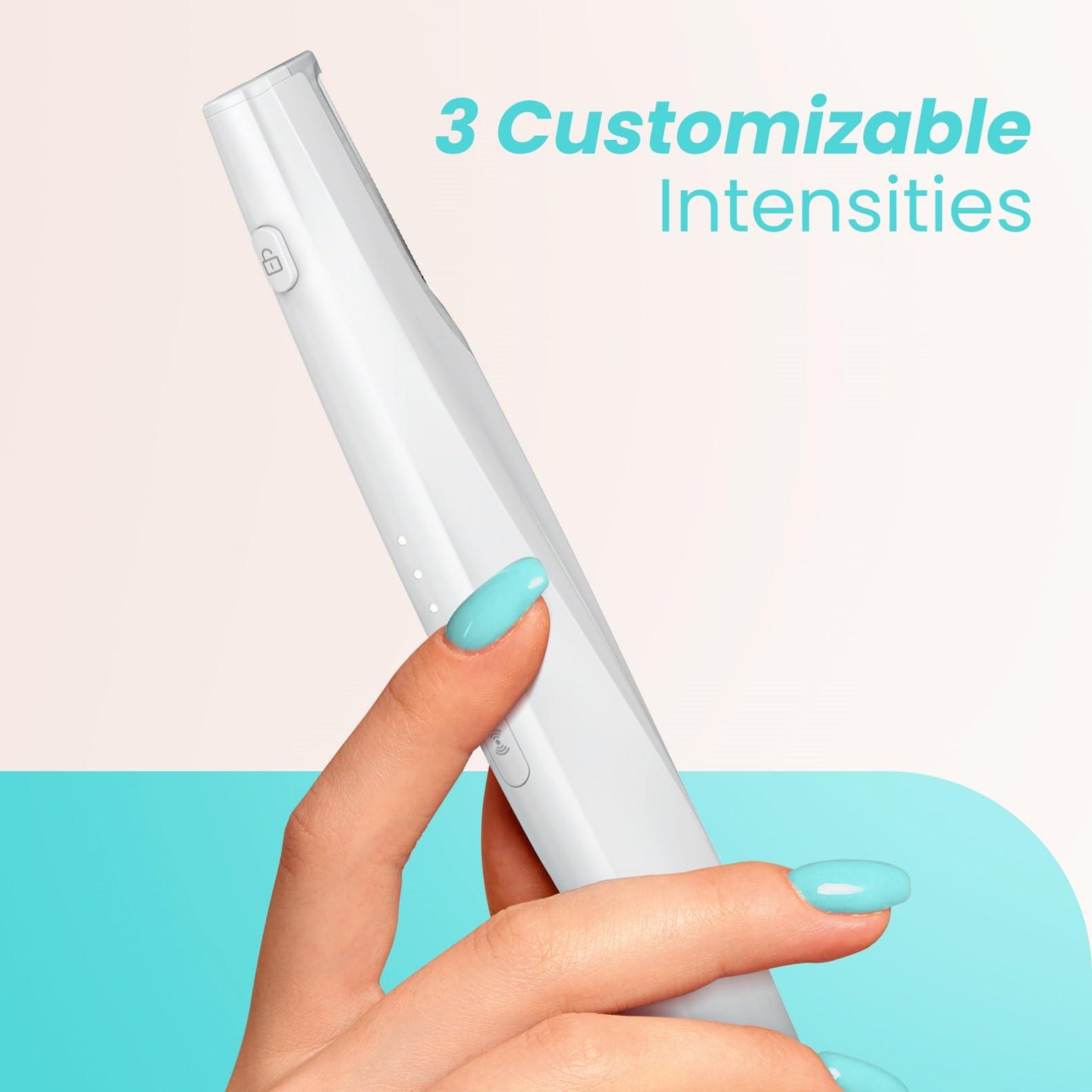 Liberex Cleansing Your Days Sonic Dermaplaning Tool for Face - Rechargeable Dermaplane Razor with 6 Refill Dermablades, Facial Hair & Peach Fuzz Remover for Women