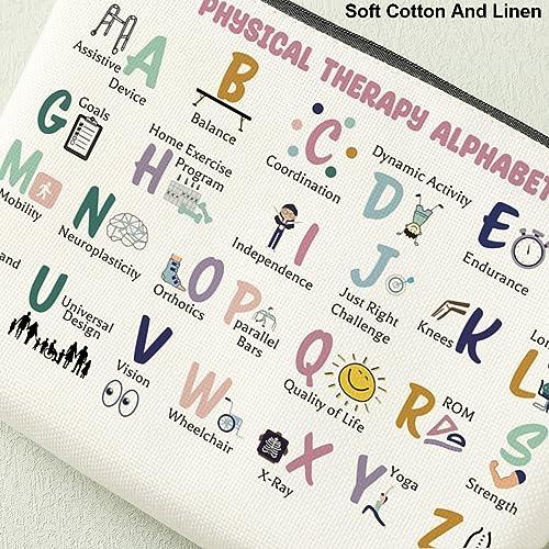 Decohim Decohim Occupational Therapy Gifts Therapist Gifts PT Month Thank You Retirement Gifts for Women Her Coworkers Friends Physical Therapy Gifts Makeup Bag for PT PTA OT Gift