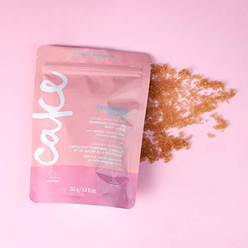 Cake Beauty Cake Beauty Desserted Island Vegan Body Sugar Scrub - Shea Butter, Demerara Sugar & Coconut Oil - Gentle Exfoliating Hand, Leg, Foot & Body Sugar Soap Scrub & Moisturizing Shower Wash for Women