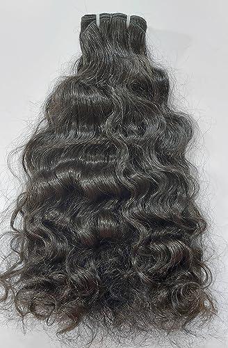 Generic Raw Indian Curly Human Hair Extensions - Natural Black Curly Remy human hair extensions (16 Inch)