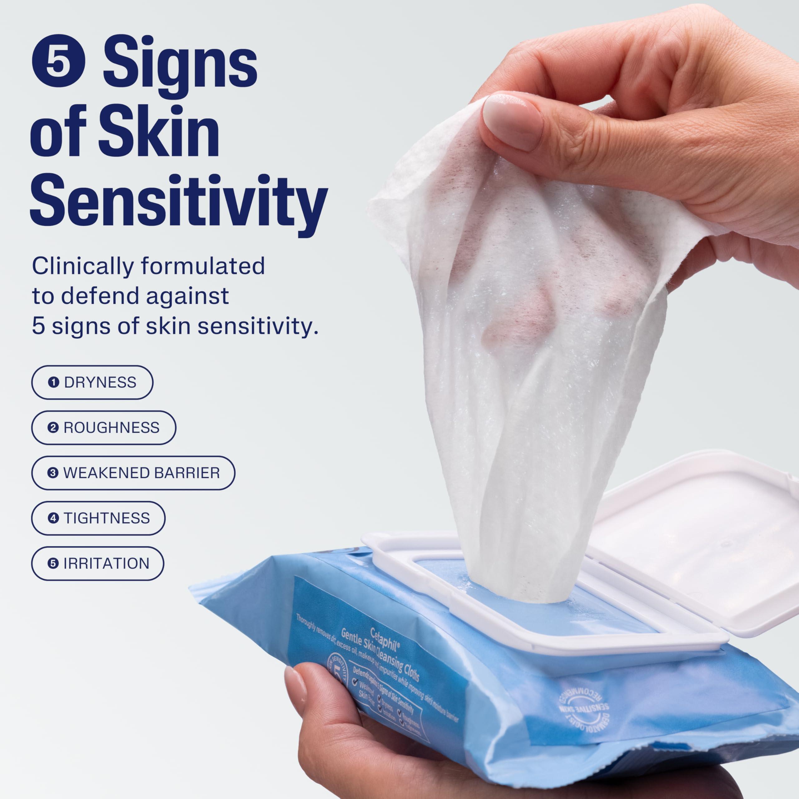 Cetaphil Cetaphil Face and Body Wipes, Gentle Skin Cleansing Cloths, 25 Count (Pack of 3), for Dry, Sensitive Skin, Flip Top Closure, Great for the Gym, Travel, in the Car, Hypoallergenic, Fragrance Free