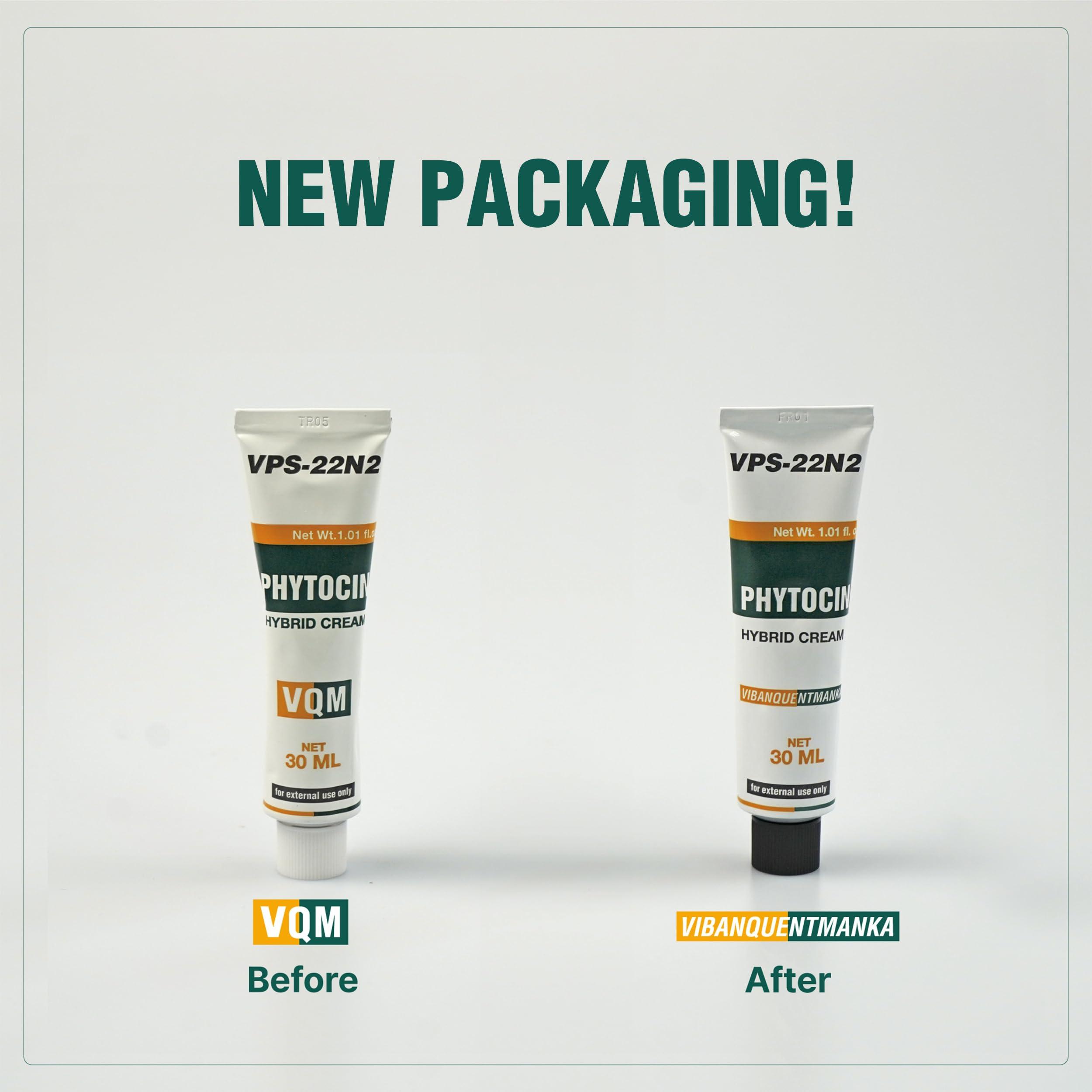 VQM VQM Phytocin Cream, Moisturizer Face Cream, Korean Moisturizer for Acne Prone Skin, Barrier Cream & Wrinkle Cream with PDRN, & Centella Asiatica, Salmon Cream, 30 mL