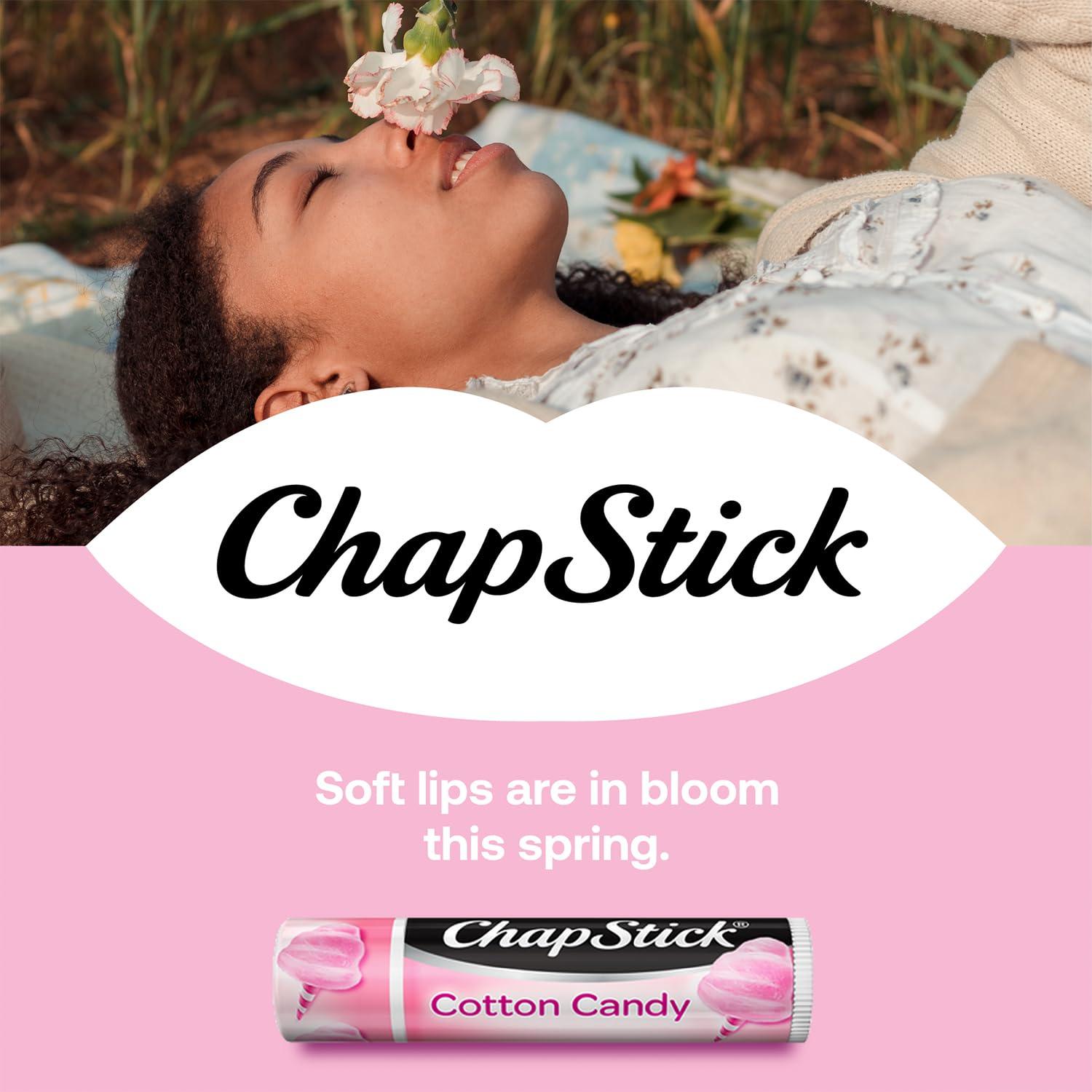ChapStick ChapStick Lip Moisturizer, Cotton Candy, 12-Pack Limited Edition Bulk Lip Balm, Fun & Yummy, 0.15 Oz Ea